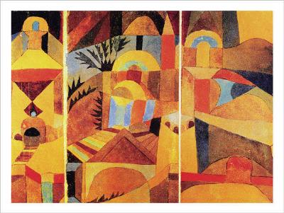 El jardín del templo - Poster (PK-558) de Paul Klee