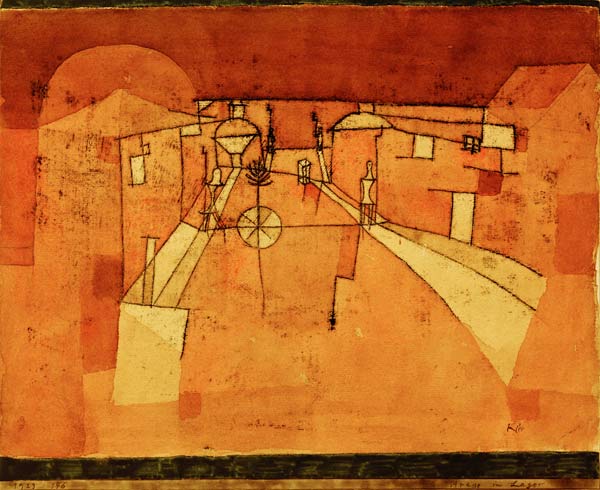 Strasse im Lager, 1923, 146. de Paul Klee