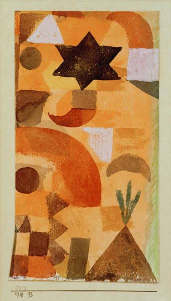 Vignette an Aegypten. 1918.33. de Paul Klee