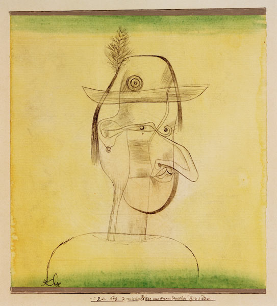 Komische Figur aus einem bayrischen de Paul Klee