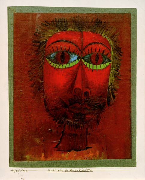 Kopf eines beruehmten Raeubers, de Paul Klee