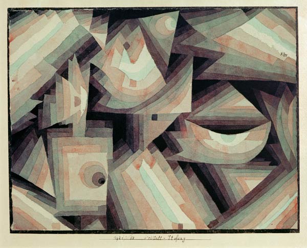 Kristall-Stufung, 1921, 88. de Paul Klee