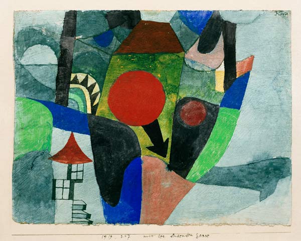 Landschaft mit sinkender Sonne, de Paul Klee