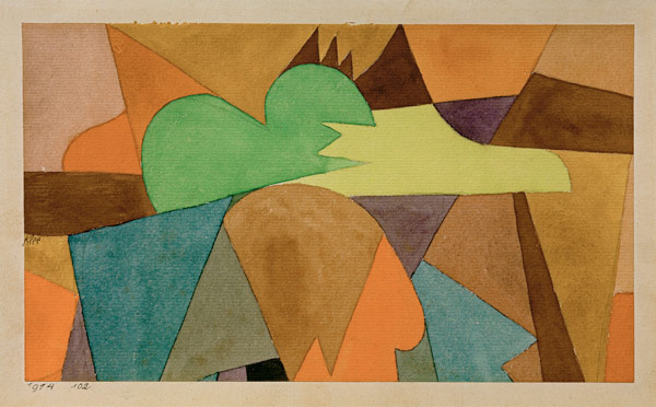 mit d. braunen Spitzen, 1914, 102. de Paul Klee