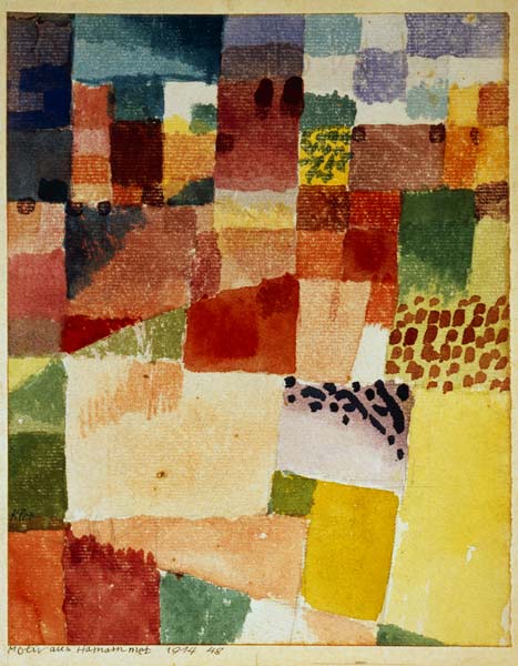 Motiv aus Hamammet, 1914. de Paul Klee