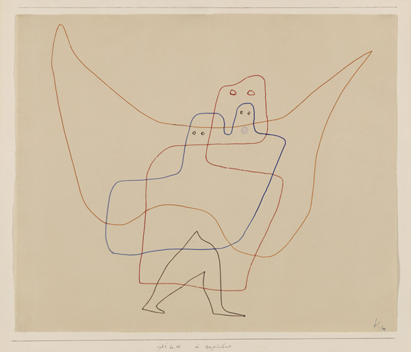 En el sombrero de ángel de Paul Klee