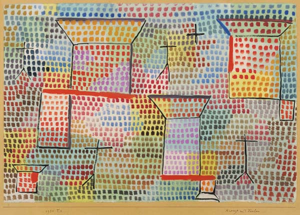 Crosses and columns de Paul Klee