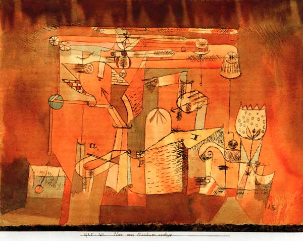 Plan einer Maschinenanlage, de Paul Klee