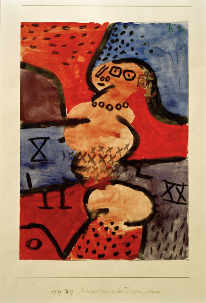 Reconstruction einer Taenzerin, ein de Paul Klee