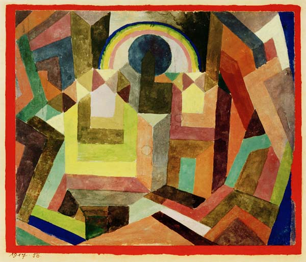 mit dem Regenbogen, 1917, 56. de Paul Klee