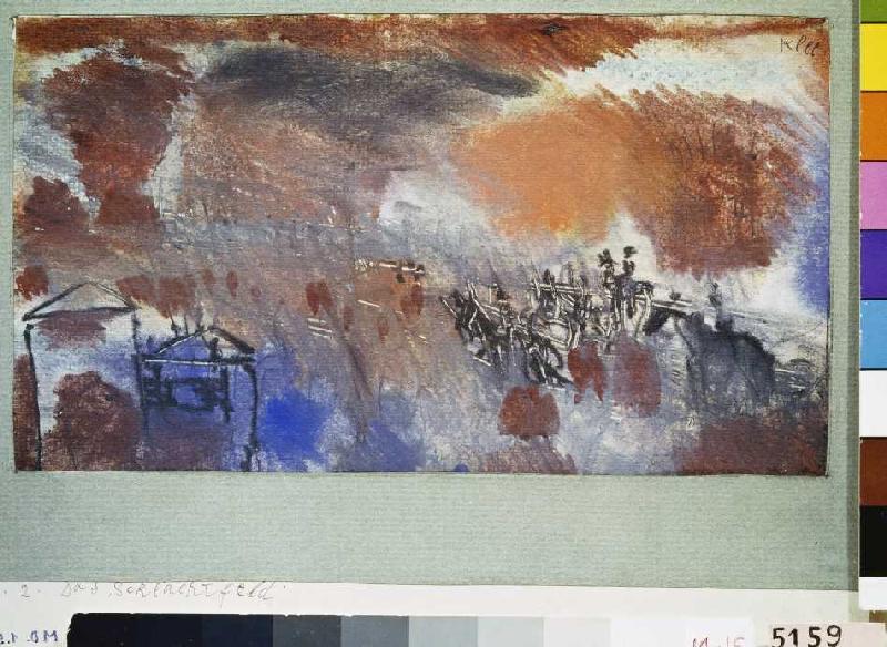 The battlefield. de Paul Klee