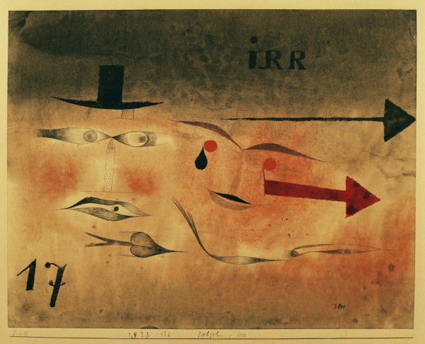 Siebzehn, irr (1923.136). de Paul Klee
