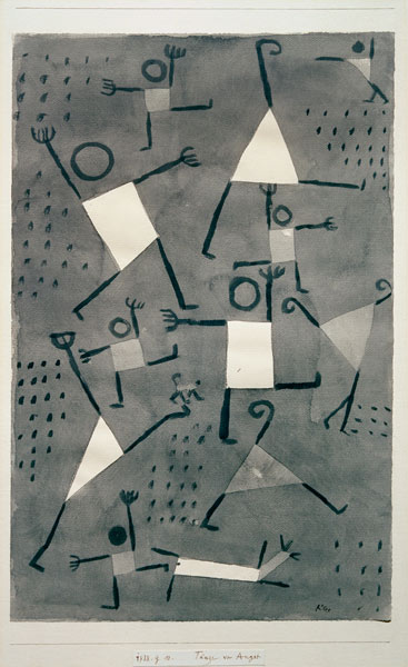 Taenze vor Angst, 1938,90. de Paul Klee