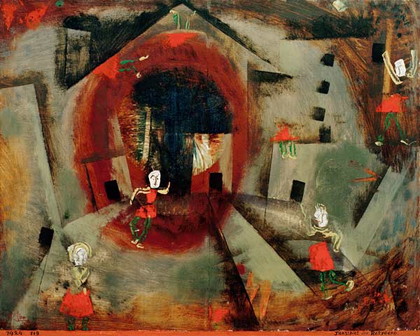 Tanzspiel der Rotroecke, 1924. 119 de Paul Klee