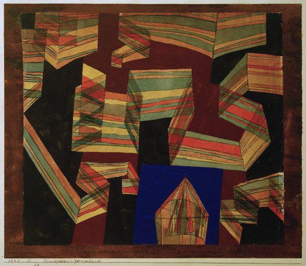 Transparent-perspectivisch, 1921, 55. de Paul Klee