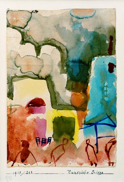 Boceto tunecino, 1914.212. de Paul Klee