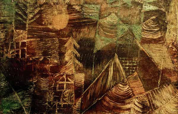 Wald-Einsiedelei, 1921, 225. de Paul Klee