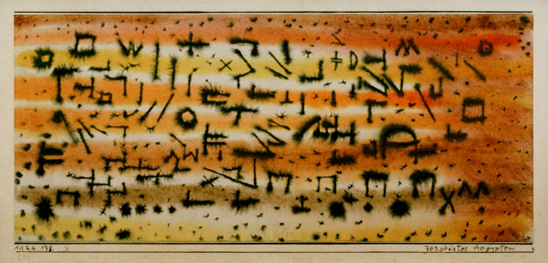 Zerstoertes Aegypten, 1924.178. de Paul Klee