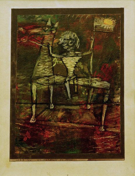 Zwergherold zu Pferd, 1923, 186. de Paul Klee