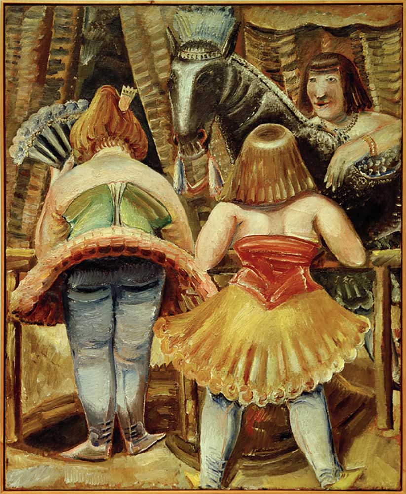 Three women circus horse de Paul Kleinschmidt