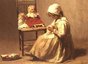 A Girl with her Dolls