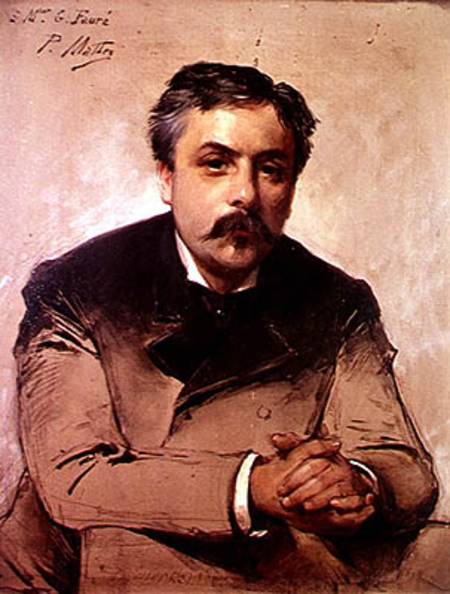 Portrait of Gabriel Faure (1845-1924) de Paul Mathey