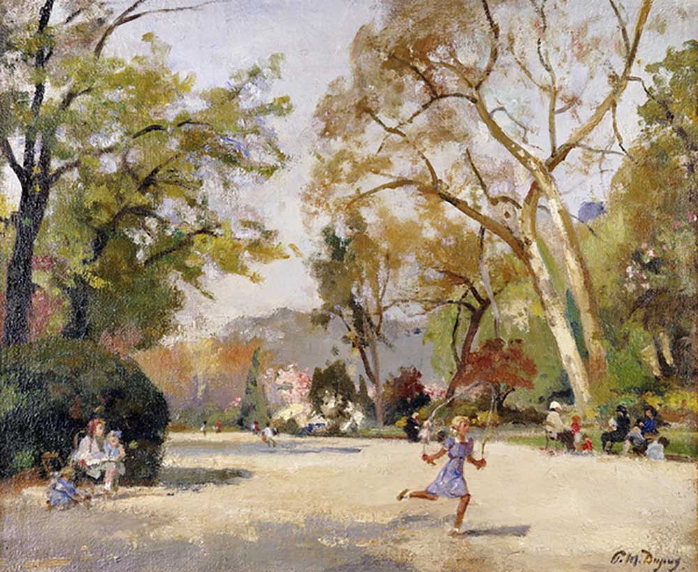 Children in Parc Monceau; Enfants au Parc Monceau, de Paul Michel Dupuy