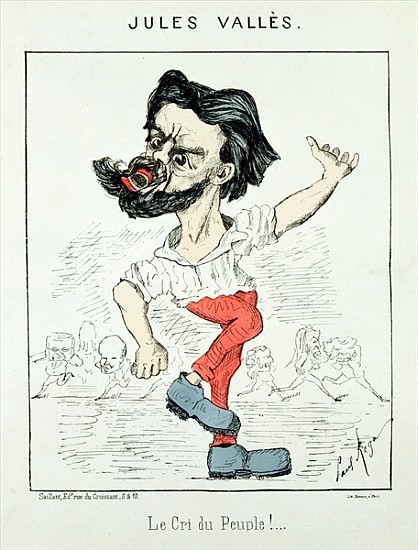 Caricature of Jules Valles de Paul Rega
