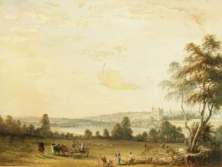 View of Rochester de Paul Sandby