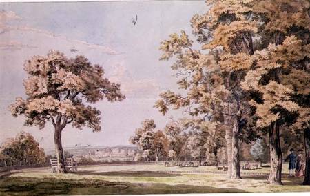 Windsor Castle: from the Great Park de Paul Sandby