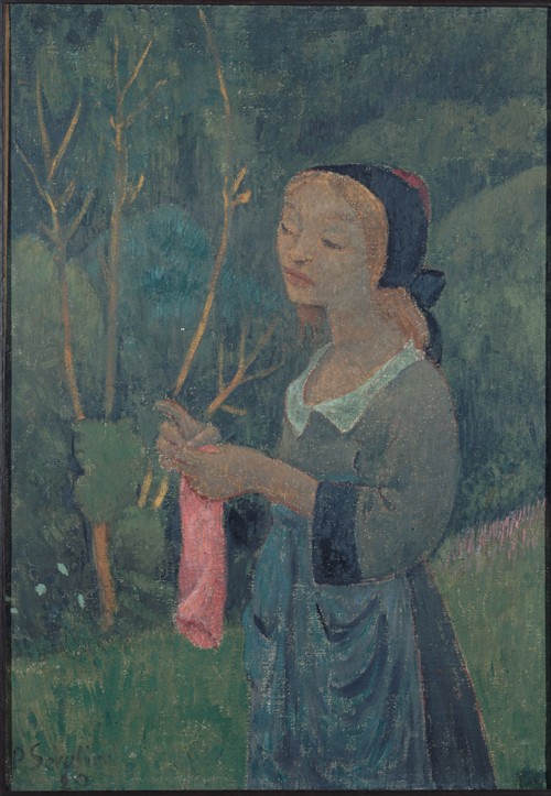Girl with a Pink Stocking de Paul Serusier
