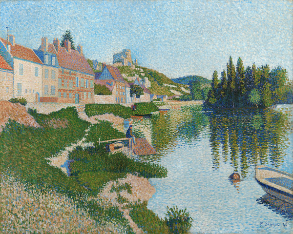 Les Andelys. The Riverbank de Paul Signac