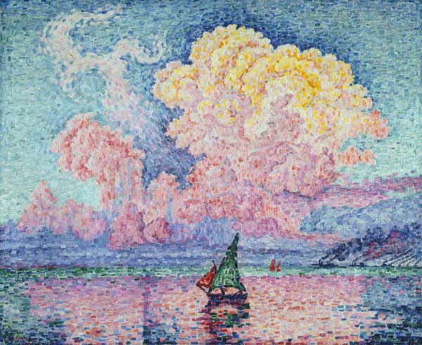 The red cloud (Antibes) de Paul Signac
