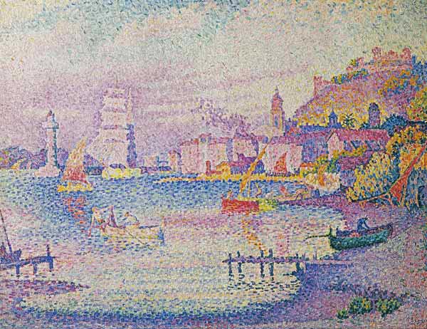 Leaving the Port of Saint-Tropez, 1902 (oil on canvas) de Paul Signac