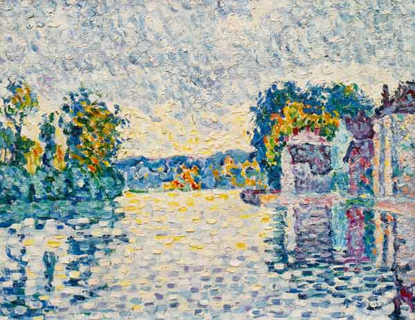 The Seine near Samois (from a series of 4 pictures) de Paul Signac
