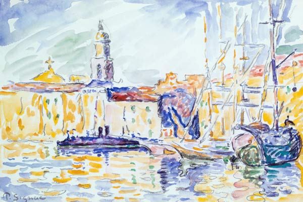 The Harbour at St. Tropez, c.1905 (w/c on paper) de Paul Signac