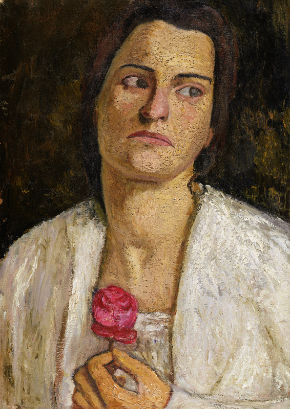 Retrato de Clara Rilke de Westhoff de Paula Modersohn-Becker
