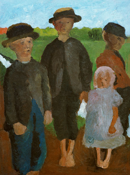 4 children, canal de Paula Modersohn-Becker