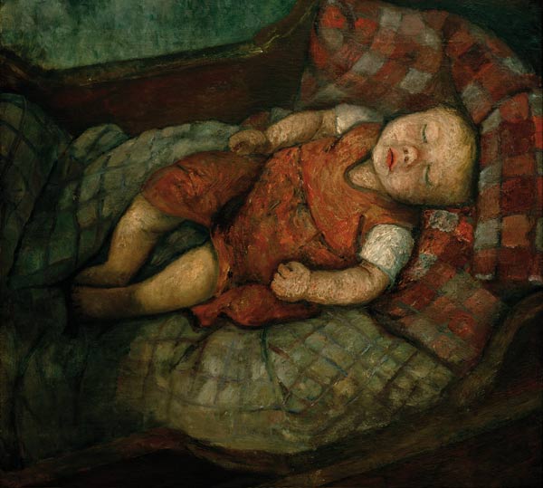 Niño durmiendo de Paula Modersohn-Becker