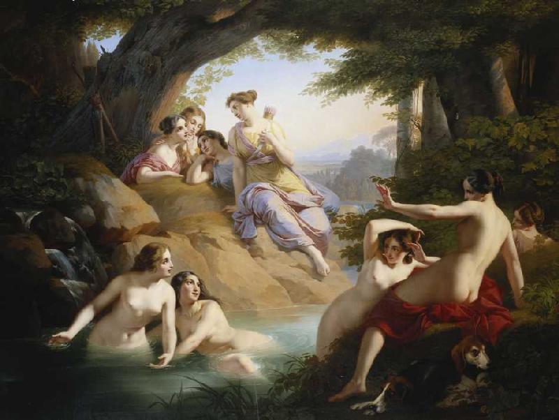 Diana und Nymphen beim Bade de Paul Emil Jacobs