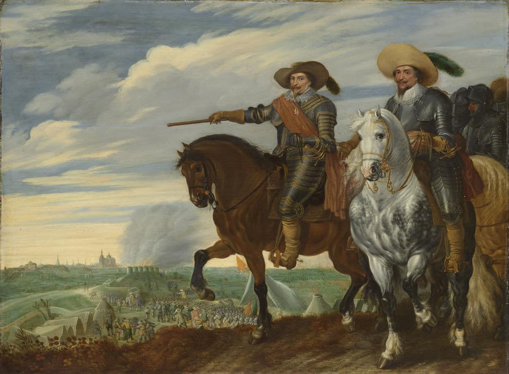 Friedrich Heinrich von Oranien und Ernst Casimir von Nassau bei der Belagerung von 's-Hertogenbosch de Pauwels I van Hillegaert