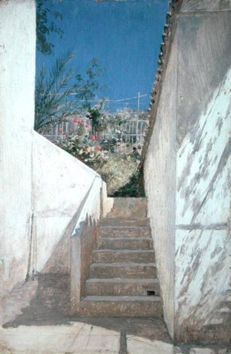 Steps in a Garden, Algeria de Pavel Aleksandrovich Bryullov