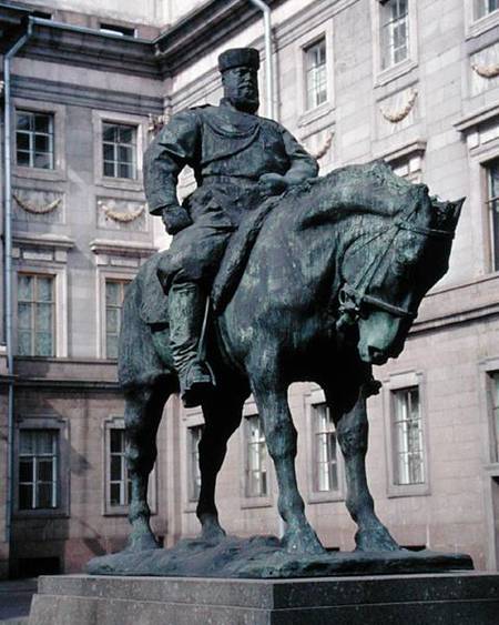 Equestrian Statue of Alexander III (1845-94) de Pavel Petrovic Trubetskoy