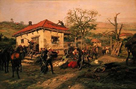 A Scene from the Russian-Turkish War in 1876-77 de Pawel Kowalewsky