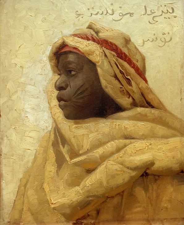 Portrait of a Nubian Man de Peder Moensted