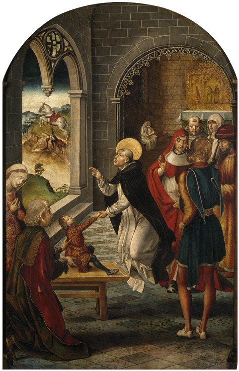 Saint Dominic Resurrects a Boy de Pedro Berruguete