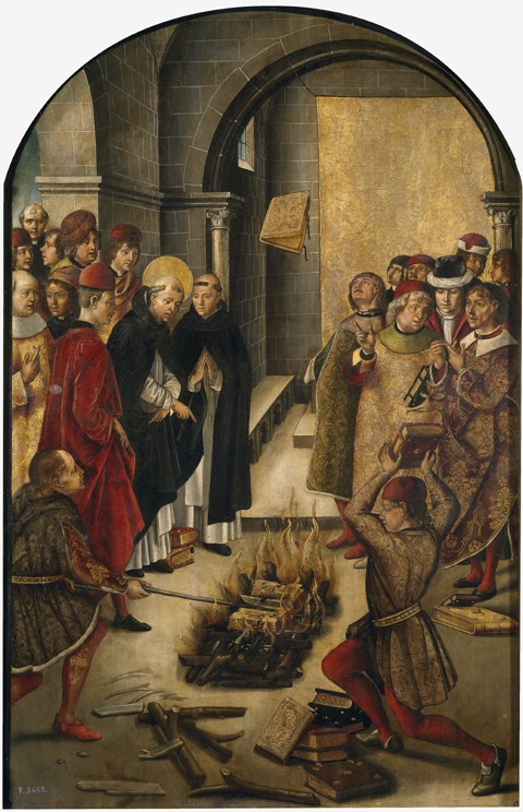The Disputation between Saint Dominic and the Albigensians de Pedro Berruguete