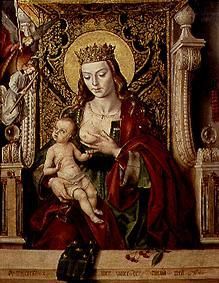 Handing the virgin, the Jesuskind the chest. de Pedro Berruguete