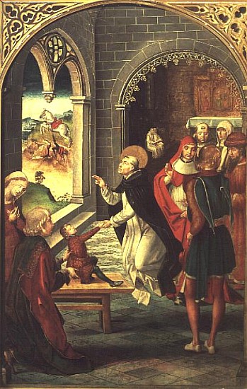 St. Dominic Resurrects a Young Boy de Pedro Berruguete