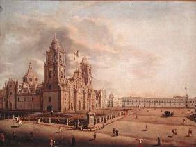 The Catedral Metropolitana and the Palacio Nacional